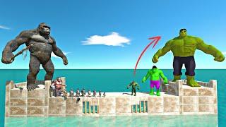 Hulk Evolution Castle Challenge | Mutant Primates vs Hulk on Castle - Animal Revolt Battle Simulator