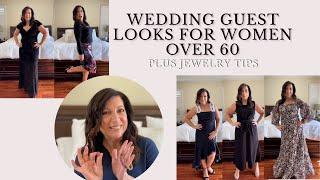 Wedding Guest Looks For Women Over 60 | 5 Perfect Wedding Guest Looks | Plus Wedding Jewelry Tips