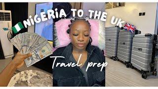 Relocation Travel prep vlog | from Nigeria to the uk|flight️| int’l student‍|pack with me️