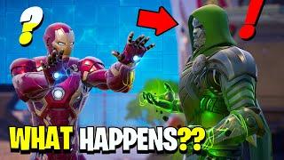 What Happens if Boss Iron Man Meets Boss Dr Doom Fortnite!