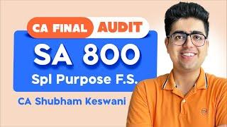 SA 800 Revision |  CA Final Audit May/Nov-24 Exams | CA Shubham Keswani (AIR 8)