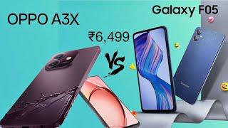 Oppo A3x Vs Samsung Galaxy F05 | Unboxing | Comparison | Design | Specification | Camera | Price