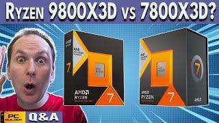 Ryzen 9800X3D vs 7800X3D?  Will Ryzen 9000 Be Saved? - Q&A August 2024