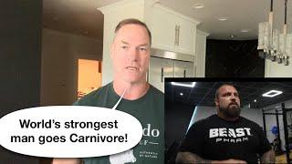 Worlds strongest Man, Eddie Hall goes carnivore!