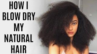 HOW I BLOW-DRY MY NATURAL HAIR! | Natural Hair | AbbieCurls