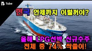 새로운 '효자'된 LPG선... 한국, 올해 발주량 74% 싹쓸이