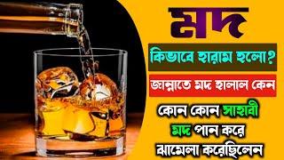 মদ কিভাবে হারাম হলো,অথচ জান্নাতে হালাল কেন?কোন সাহাবী মদ পান করে ঝামেলা করেছিলেন।