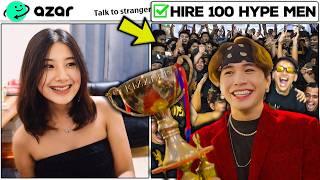 I Hired 100 HYPEMEN To Pick Up Girls! | She thought it was Green Screen!