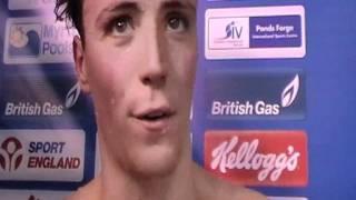 Robbie Renwick wins the 400m Freestyle title at the 2011 British Gas ASA Championships