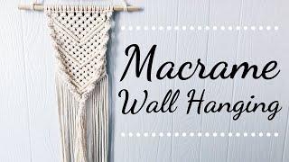 DIY: Macrame Wall Hanging Using Beginner's Knots | EASY MACRAME TUTORIAL