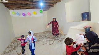 Cleaning and Happiness: Shaheen and Afsaneh's Effort to Wash the House