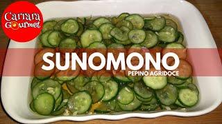 COMO FAZER SUNOMONO FÁCIL E RÁPIDO - SALADA DE PEPINO AGRIDOCE | Carrara Gourmet #16