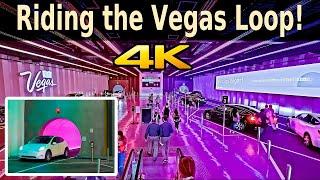 Elon Musk's Tesla Tunnel in LAS VEGAS! 4k Video!