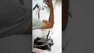  Realistic Pencil ArT Ship  ArT#charcoaldrawing #youtubeshorts #shorts #viral #video