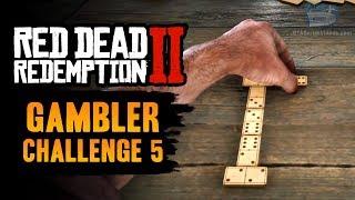 Red Dead Redemption 2 Gambler Challenge #5 Guide - Win 3 rounds of Dominoes without drawing tiles