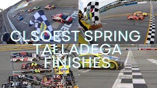 The TOP 10 GREATEST FINISHES in the Spring TALLADEGA Race