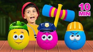 Surprise Eggs Occupation Kids Songs | BabyBillion | Nursery Rhymes