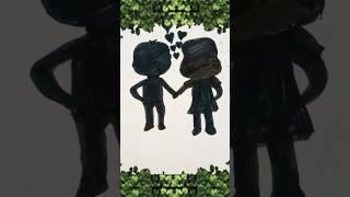 Valentine's day special drawing of love couple By Devi Arts #shorts #youtubeshorts #shortsfeed