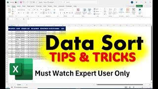 Excel Data Sorting Tips & Tricks | Master Sorting Like a Pro!