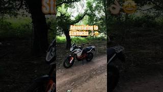 Can you find a Starbucks in the woods?  #ktm1190adventure #greenlanes #adventurebike #ktm #biker