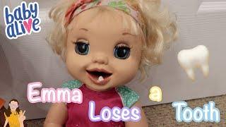 Baby Alive Emma Loses a Tooth!  | Kelli Maple