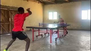 Charles Silungwe Training at Garden Table Tennis Club with Felix Kasongo