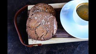 Chewy chocolate coffee cookies