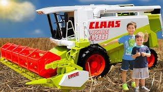 Комбайн Bruder Claas Lexion 480 и трактор Fendt | Toys 2 Boys