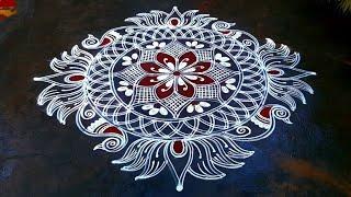 Margazhi special rangoli/Pongal rangoli/Sankranti rangoli/Double stroke rangoli designs