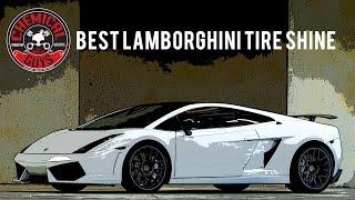 Protect your tires - Best Lamborghini Tire Shine - Chemical Guys Natural Shine