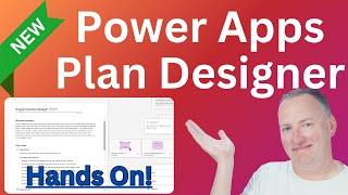 Power Apps Plan Designer First Look after Microsoft Ignite