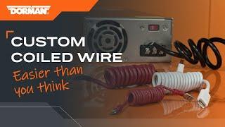 Making custom coiled wire is easier than you think