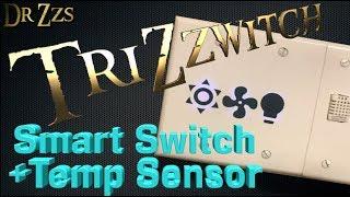 Giving the Sonoff Light Switch a Style Make-over, and adding a Temperature Sensor