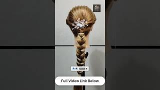 Bridal Hairstyle Tutorial  Easy & Elegant Wedding Look!  #Shorts #Viral #ShortsFeed #InstaReels