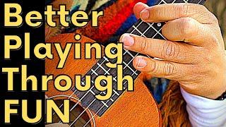 The BEST way to fret a Ukulele || PART 1:  The Beatles, A Blues Scale Ex & More... #ukulelelesson