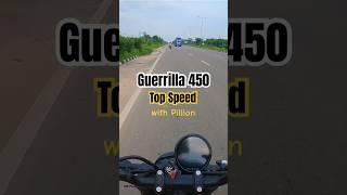 Guerrilla 450 Top Speed Performance | MR Pace #royalenfield #guerrilla450 #mrpace