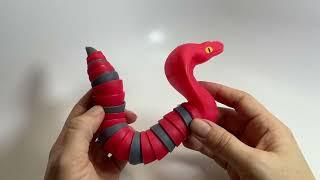 Wiggle cobra snake articulated fidget toy