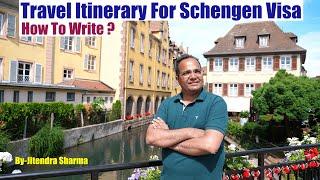 Travel Itinerary For Schengen Visa - How To Write