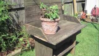 Building a Potting Bench with Recycled Planks