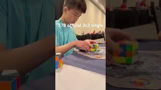 7.78 official 3x3 single