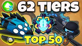 Top 50 Elite Ranked Vortex in 62 Tiers | End of the Road (BTD6 Boss Tutorial)