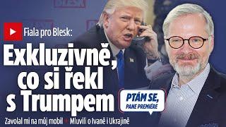 Fiala v Blesku o hovoru s Trumpem: Mluvili o Ivaně i Ukrajině. Co je zásadní pro Česko?