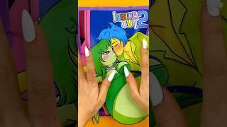 Joy x Disgust love story  Inside Out 2 Paper Play DIY(blind bag unboxing) #insideout2 #art #drawing