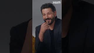 Javier Bardem tells Diego Luna he is "less shy" when speaking English #actorsonactors