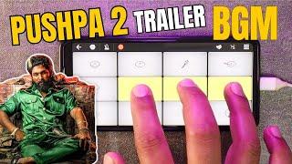 Pushpa 2 Trailer Background Music (BGM) | Walk Band App | MobilePiano + Drum | Instrumental Ringtone