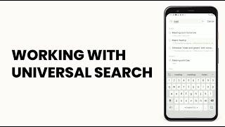 Universal search | Android | Any.do Workspace