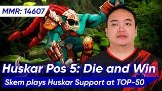 SKEM HUSKAR 5 POS TOP MMR | Dota 2 Support Pro Gameplay 7.37