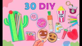 30 DIY - FUNNY DIY PROJECTS YOU CAN DO AT HOME - School Supplies, Keychains, Room Decor