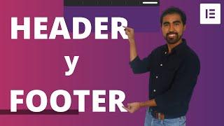 Header Footer ELEMENTOR Tutorial en Español | CON REGALO