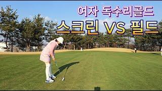 G핸디 -10은 필드에서 몇 개 칠까??필드VS 스크린/열정주부골퍼#골프 #더크로스비gc